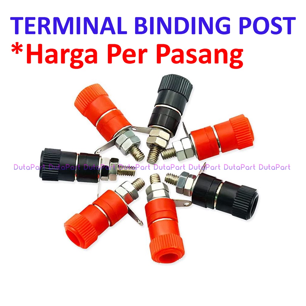 Terminal Binding Post Pos Banana Socket Soket Konektor Speaker