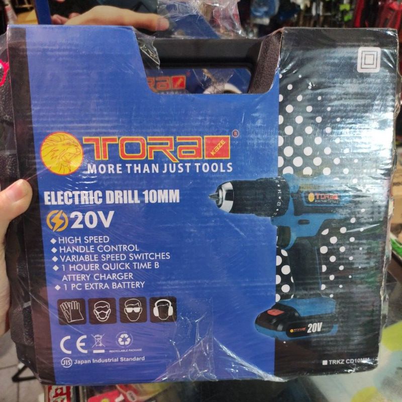 bor cordless TORA 20v / bor beton bor cas bor baterai 20volt tora