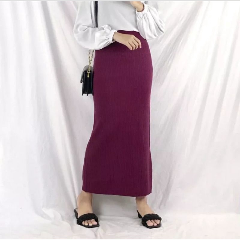 Rok Rajut span panjang / Rok Rajut Span KNIT
