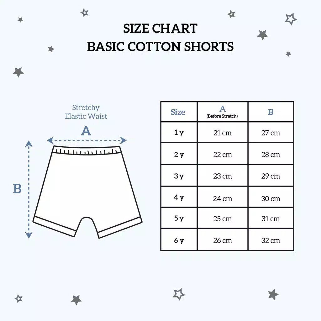 Little Palmerhaus Basic Cotton shorts Celana pendek anak 1-3 tahun