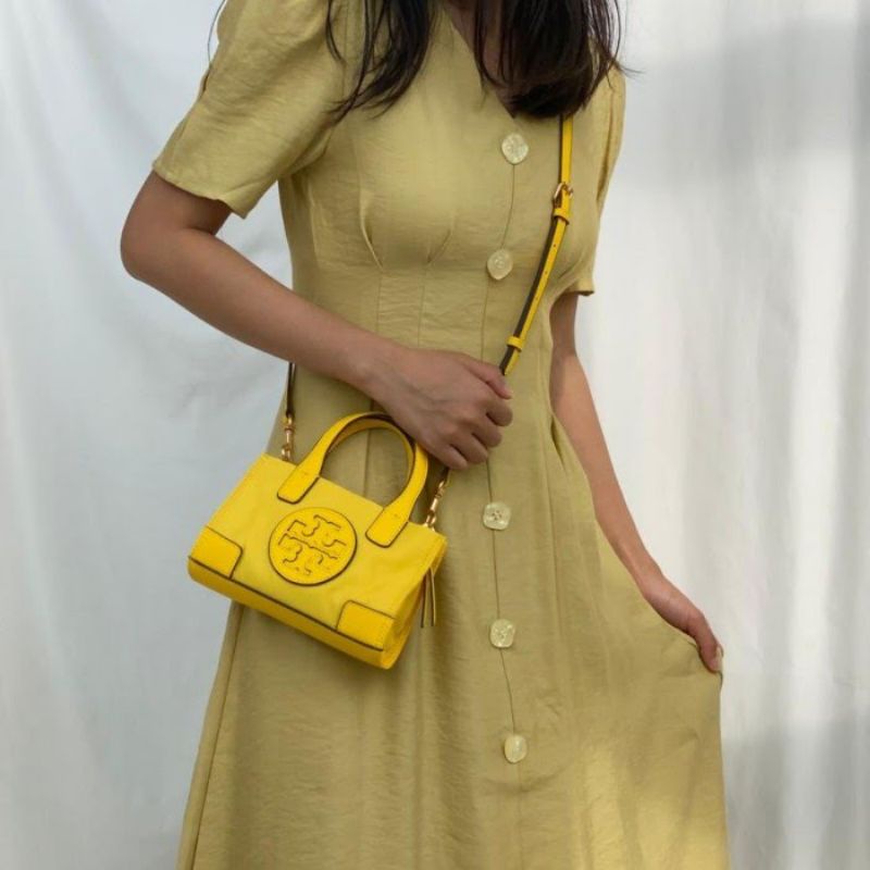 Tory Burch Minj Ella Tote Bag Yellow