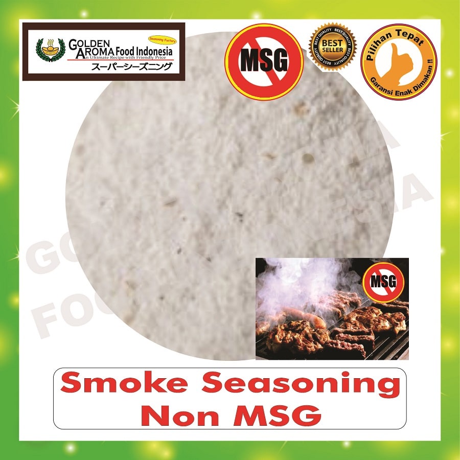 

Bumbu Tabur Rasa Smoke Seasoning Non MSG 1 Kg l Bubuk Tabur Bumbu Asap No MSG 1Kg Aneka Komplit GAFI