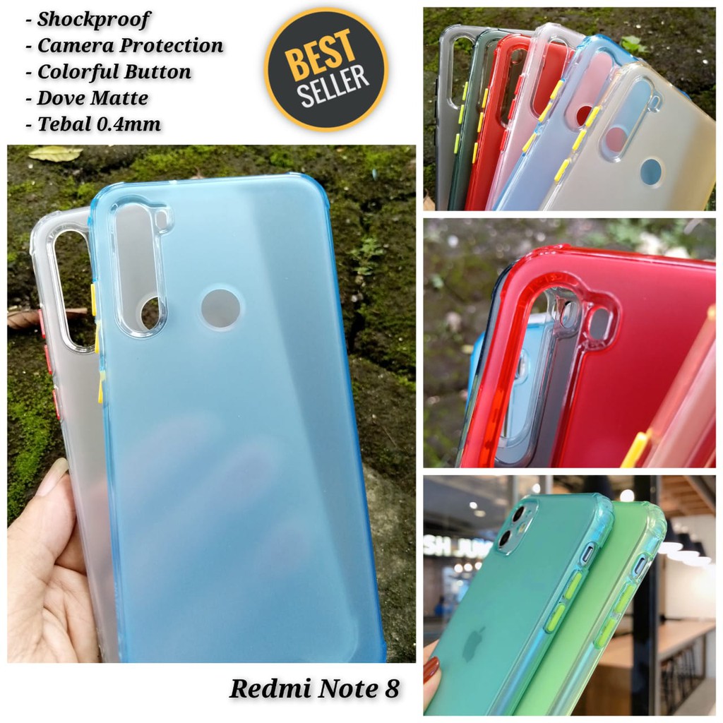 Coque Case Redmi Note 7 8 9 Shockproof Transparan Dove Matte Super Hits 2021