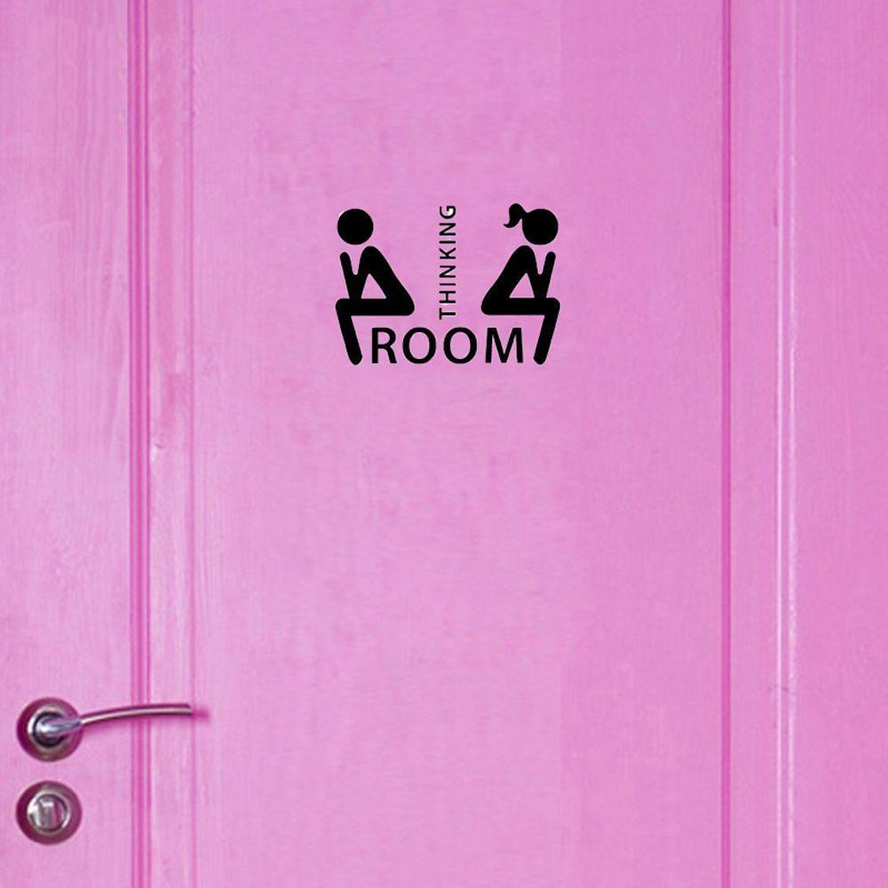 [Elegan] Stiker Toilet Dekorasi Vinyl DIY Home Decor