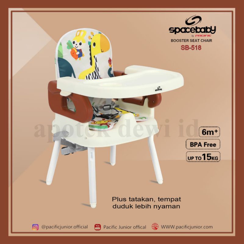 SpaceBaby Booster Seat Chair SB 518 - Kursi Makan Bayi