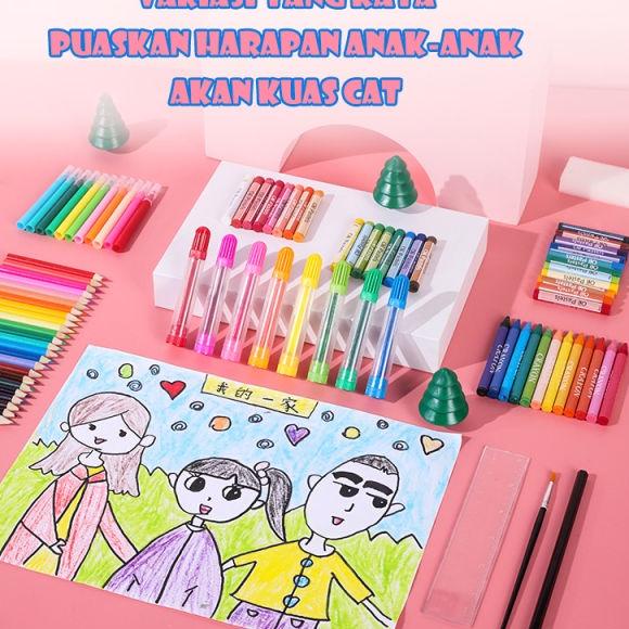 

(SPECIAL PRICE!) IMomBayi Crayon Set 208pcs / Krayon Mewarnai Anak 208pcs / Pensil Warna Set 208pcs