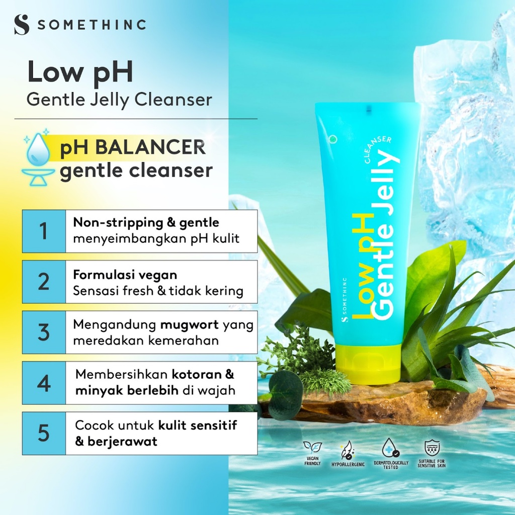 SOMETHINC Low pH Gentle Jelly Cleanser - Sabun Cuci Muka Semua Jenis Kulit
