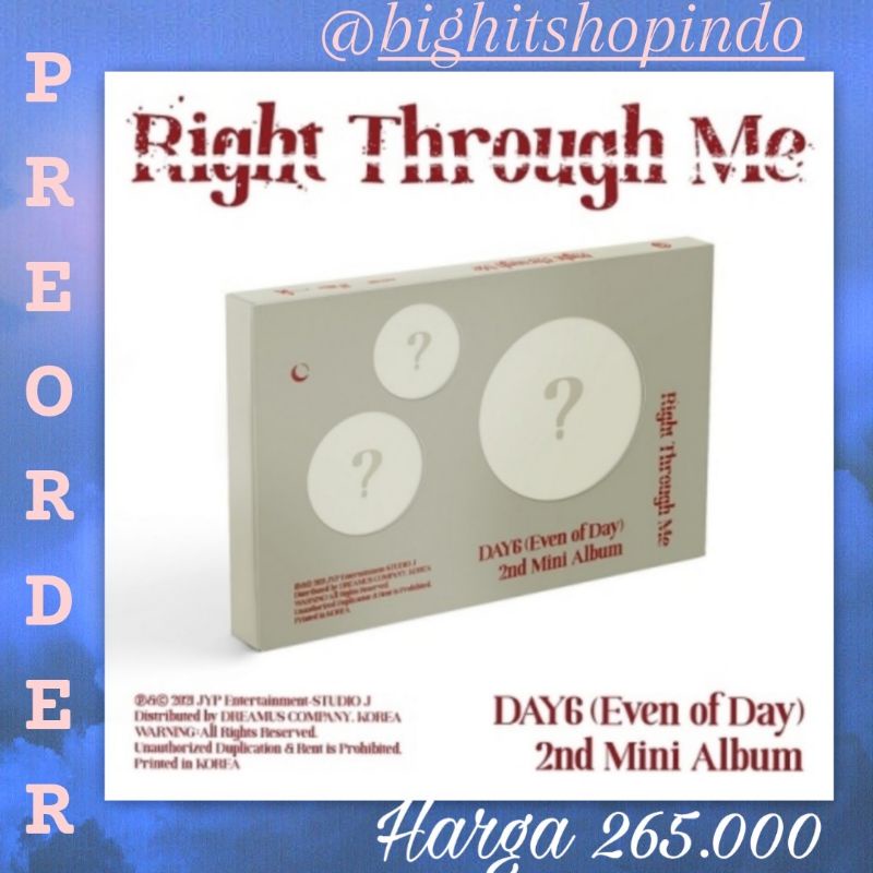 [PO/DP] DAY6 - Mini Album Vol.2 [Right Through Me] // ALBUM DAY6