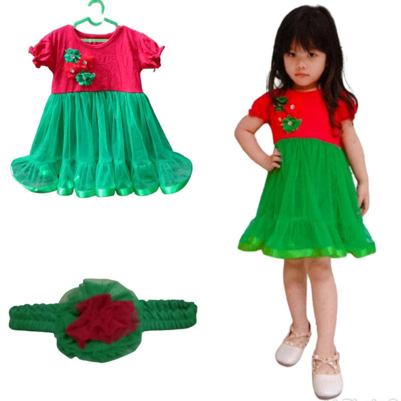 DRESS NATAL ANAK / DRES ANAK / BAJU NATAL ANAK