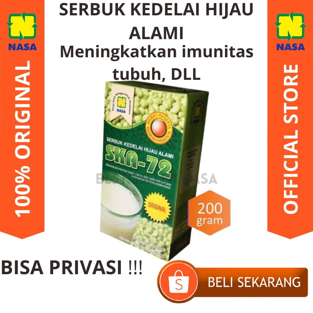 

Serbuk Kedelai Alami SKA-72 Penambah Berat Badan Asli Original Nasa
