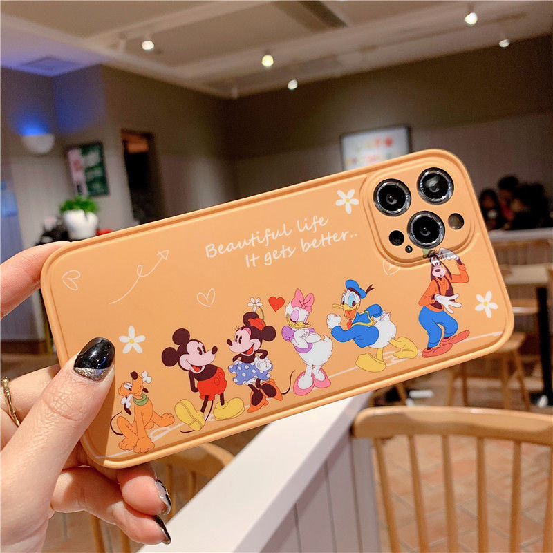 Soft Case Silikon Motif Mickey / Donald Duck Untuk iPhone 12 12promax 7 8Plus XS XR XSMAX 11promax