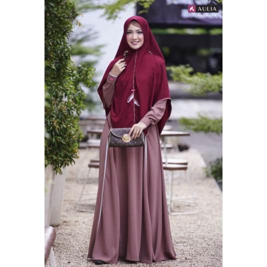 SET LARISSA MOCCA MAROON BY AULIA FASHION