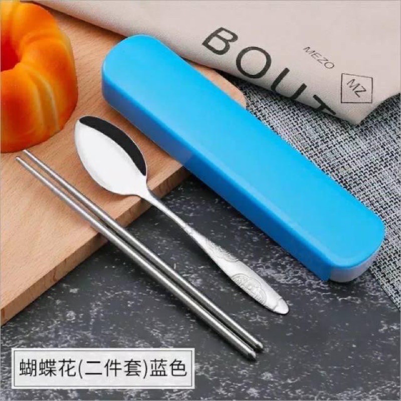 DK Spoon Fork Chopstick Set / Sendok Garpu Sumpit Tempat