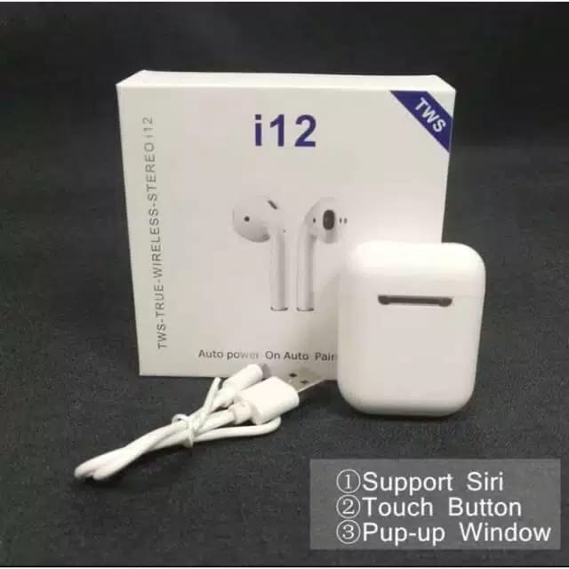 &lt;  M.A &gt; HANDSFREE BLUETOOTH WIRELESS I12 TWS