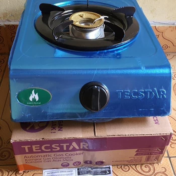 kompor tecstar / kompor tectar 1 tungku stainless steel 388 - CSY