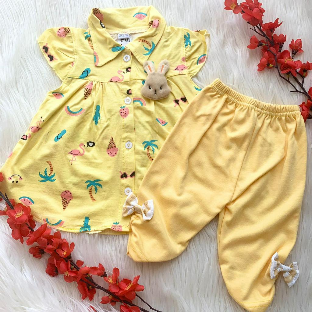 Baju setelan babygirl kekinian legging lucu pergi jalan fashion anak bayi perempuan murah -bun