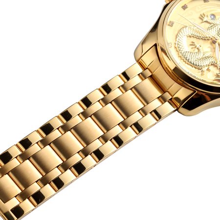 Jam Tangan Pria SKMEI 9193 Analog Dragon Watch Tali Stainless Elegan Terbaru