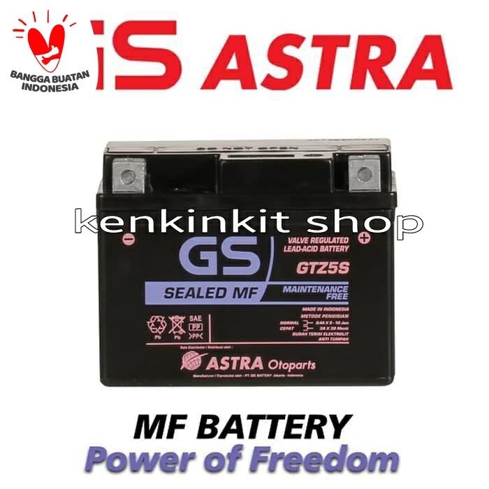 Aki GTZ5S GS Astra ORIGINAL Original
