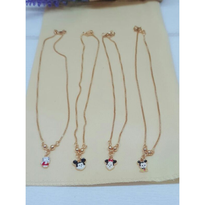 kalung anak anak / kalung xuping anak cewek / kalung anak cewek mickey dan HK