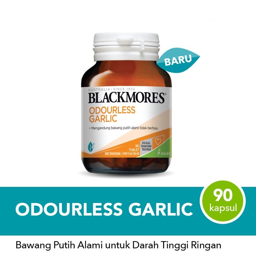 BLACKMORES ODOURLESS GARLIC BPOM KALBE - 90 tablet