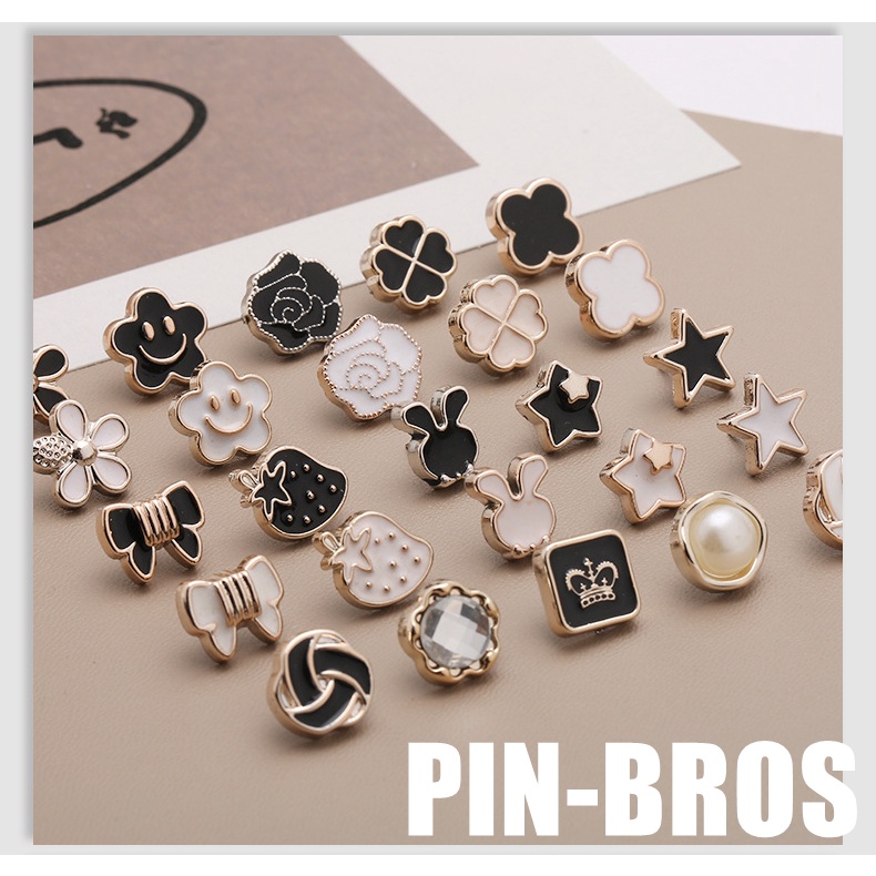 Bros Mini Bros Hijab Aksesoris Fashion Bros Kancing Pin Kancing Button