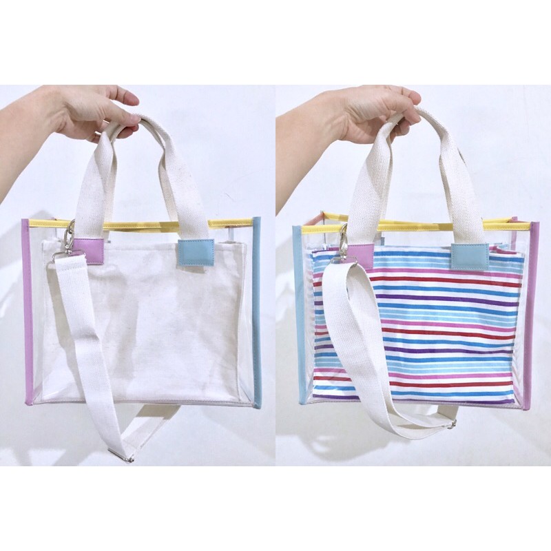 Tas mika new normal ice cream series / tas kekinian / tas pastel / tas transparan mika / tas pouch