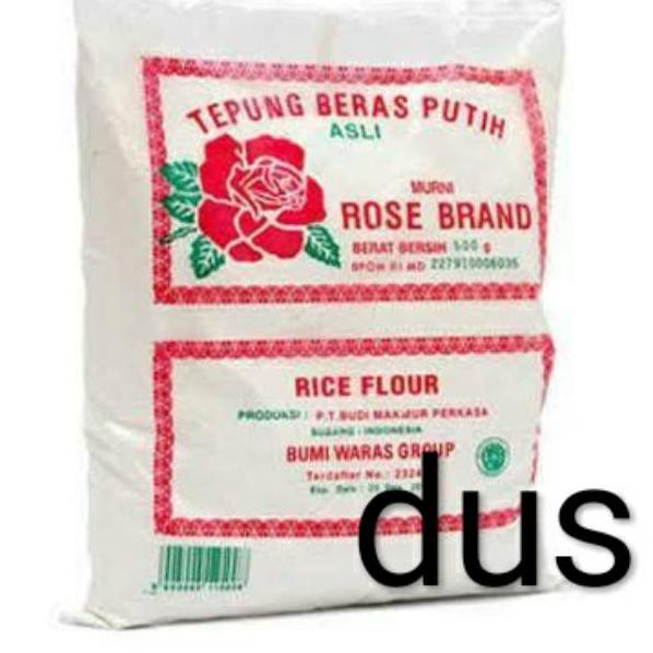 

READY STOCK!!!! Tepung Beras Putih Rose Brand 500gr per dus (20bks)