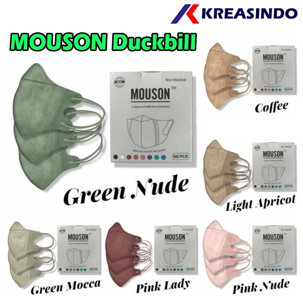 Masker Duckbill Mouson / Alkindo / C Care Dewasa Face mask box isi 50 pcs