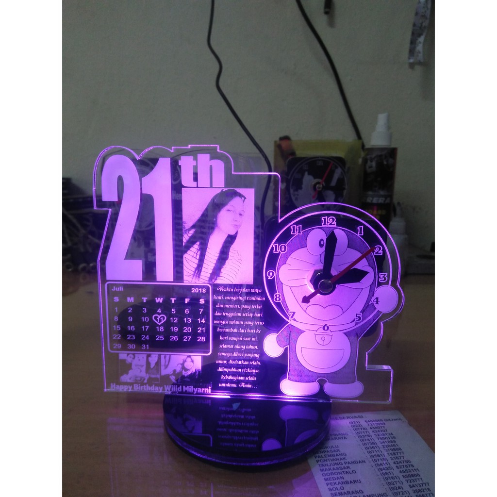 kado unik valentine lampu hias