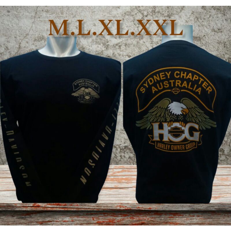 Kaos Harley Davidson Lengan Panjang