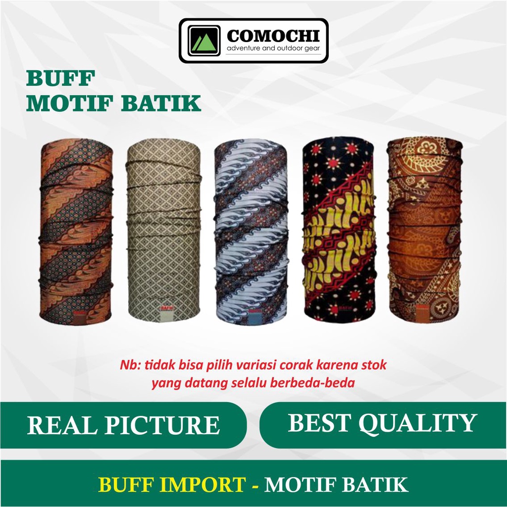 MASKER BAFF MOTIF BATIK PRIA BANDANA AKSESORIS MASKER BAF MOTOR BAPP RIDING MASK BAP AKSESORIS MOTOR
