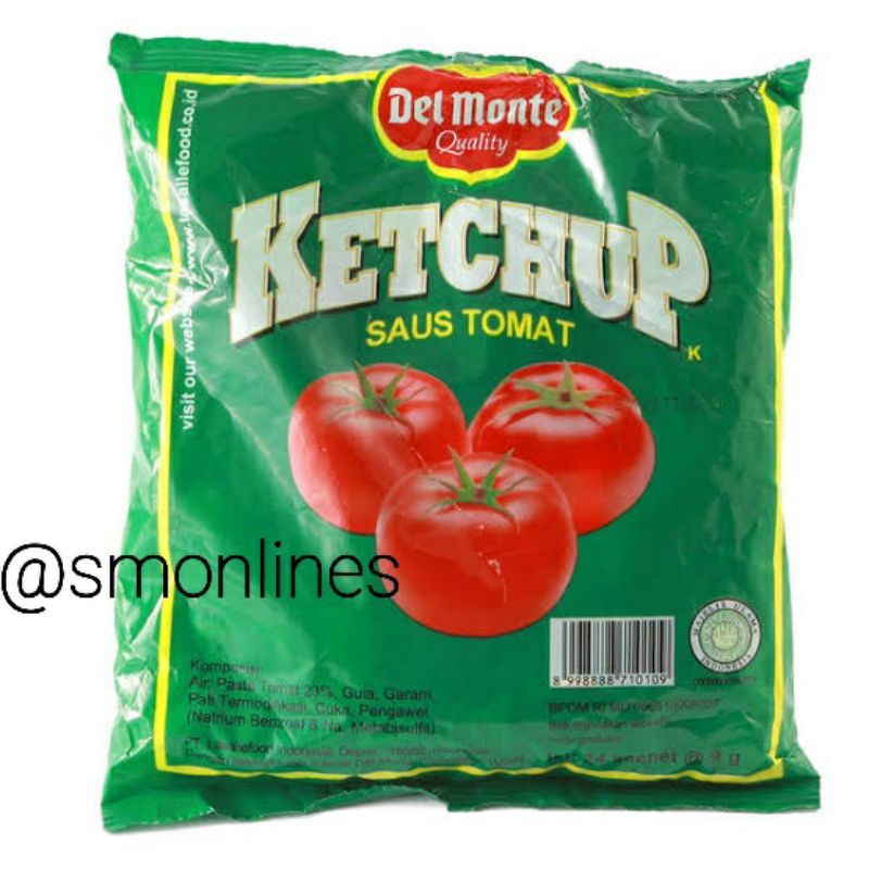 

Saus delmonte Tomat Sachet 24x9gr