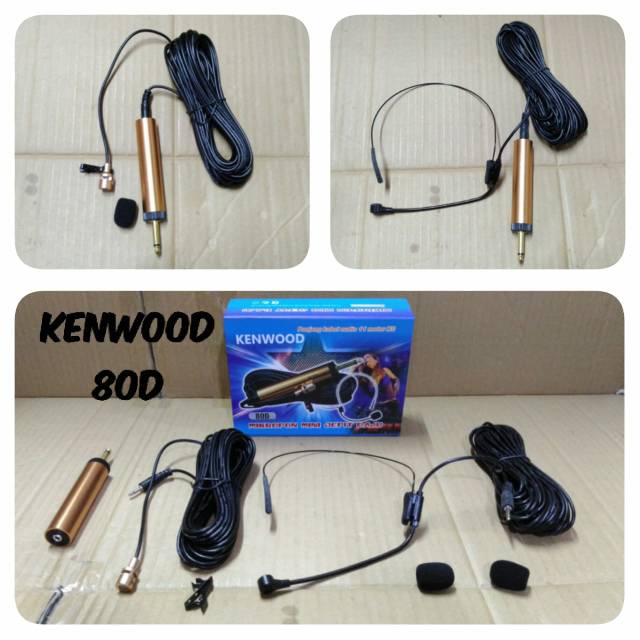 MIC KENWOOD 80D ( CLIP ON + HEADSET )