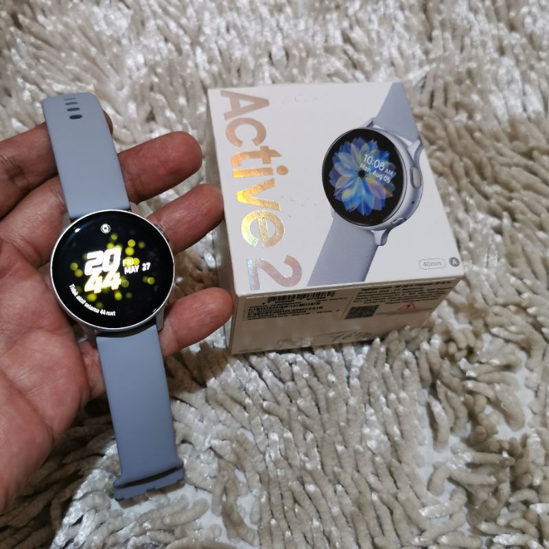 Jam samsung smartwatch Active2 40mm Fulset mulus normal