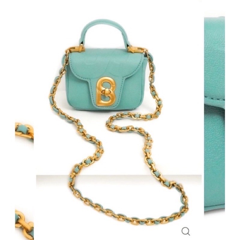 ALMA FLAP BAG BLUE MICRO BUTTONSCARVES