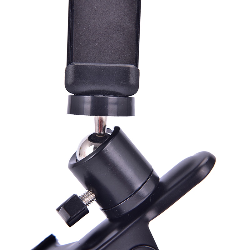 【Theredsunrisesiwy.id】Guitar Head Clip Mobile Phone Holder Live Broadcast Bracket Stand Tripod Clip