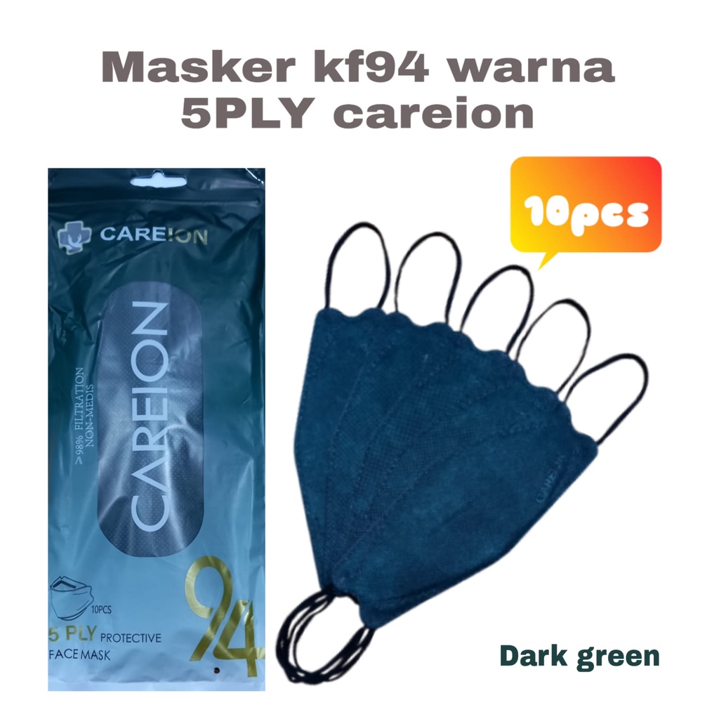 MASKER KF94 5PLY EMBOS ISI 10 NEW EDITION KF 94 5 PLY CAREION PREMIUM