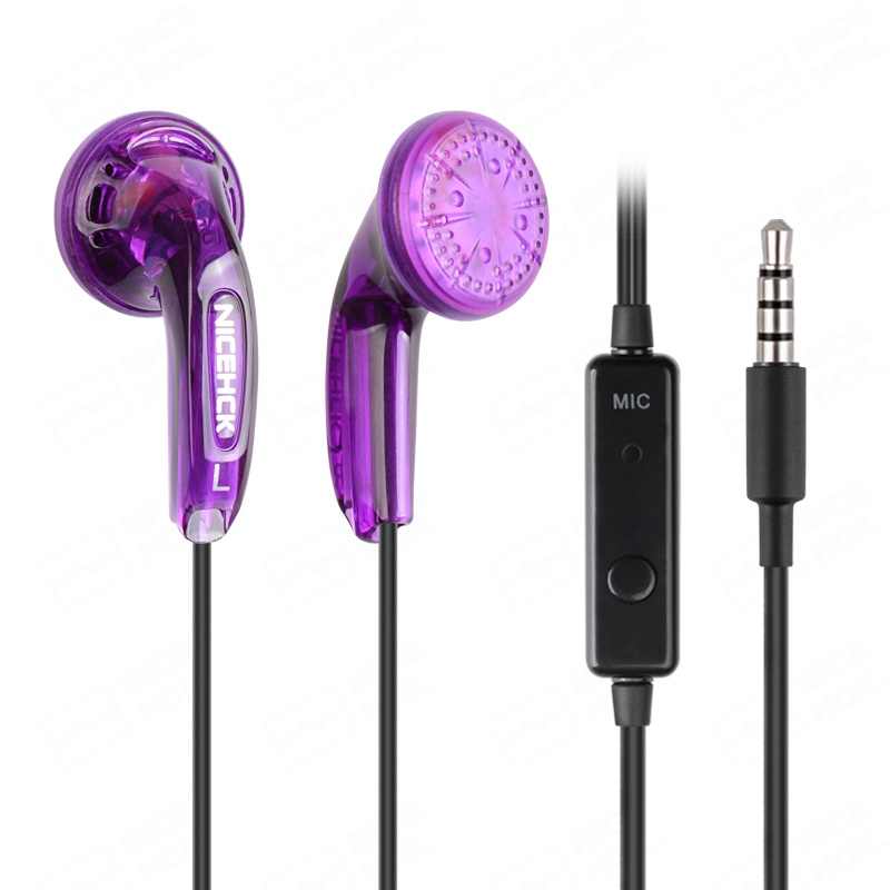 2022 NiceHCK Headset Earphone Earbuds Musik Stereo Dinamis HIFI Kabel 3.5mm 15.4mm Vido MX500 PK1 IEM