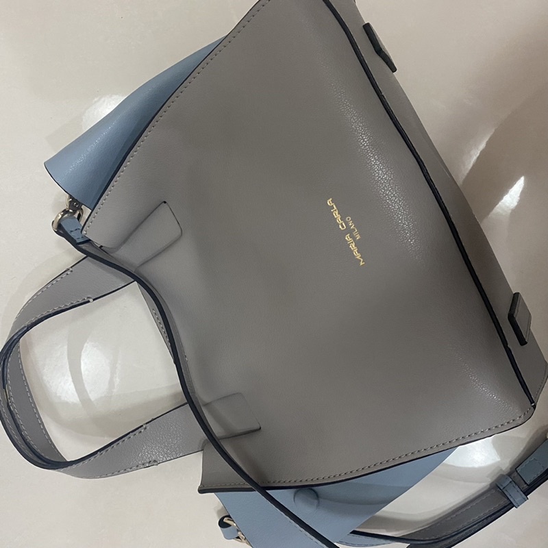 Maria carla milano blue gray bag