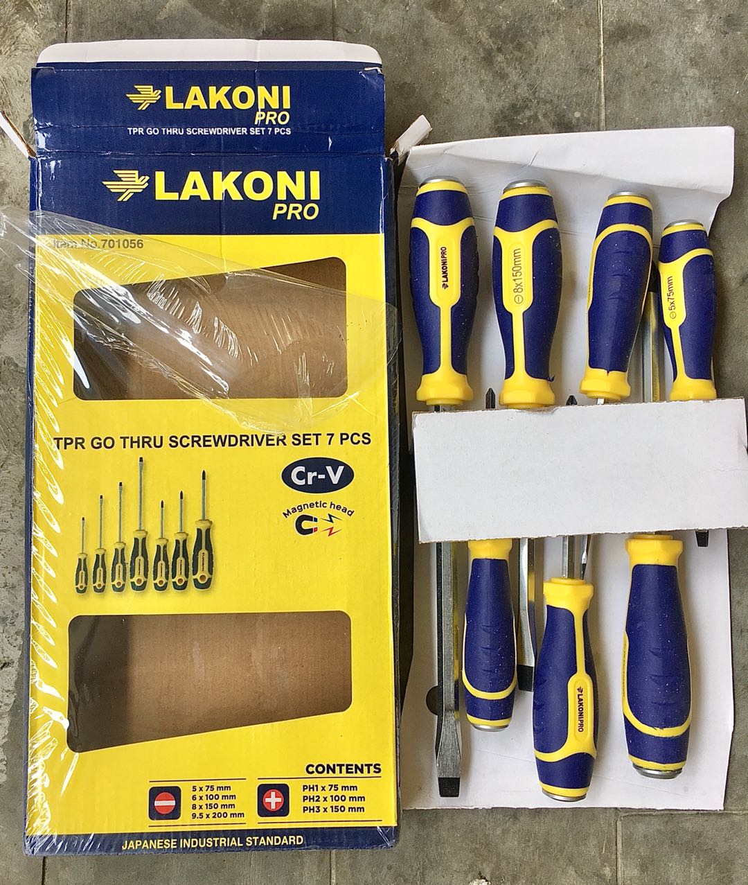 Obeng Set ( Ketok / Tembus )  7 Pc  - Lakoni Pro