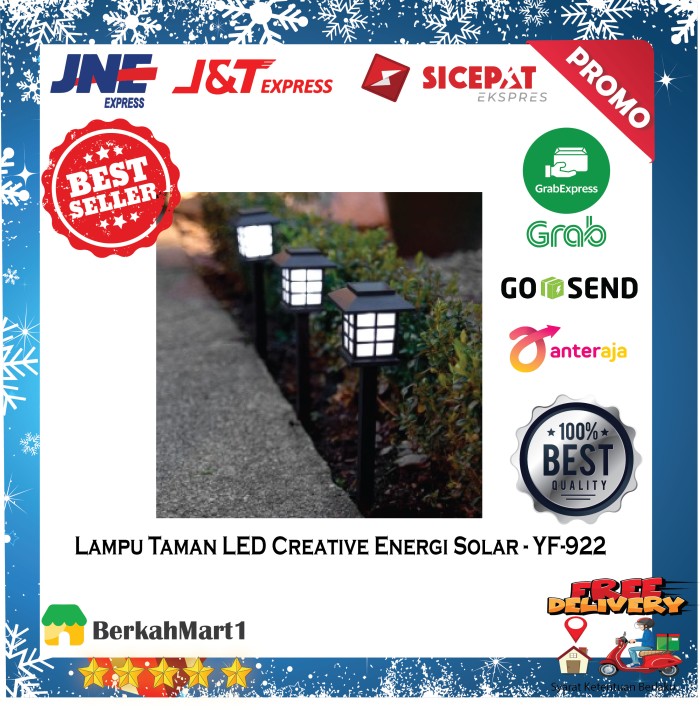 Lampu Dekorasi Taman LED Energi Solar Tenaga Surya Matahari Waterproof