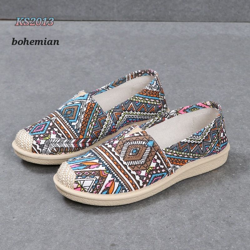 SEPATU SANTAI FASHION WANITA REAL KANVAS KS2013 KS #Realstock