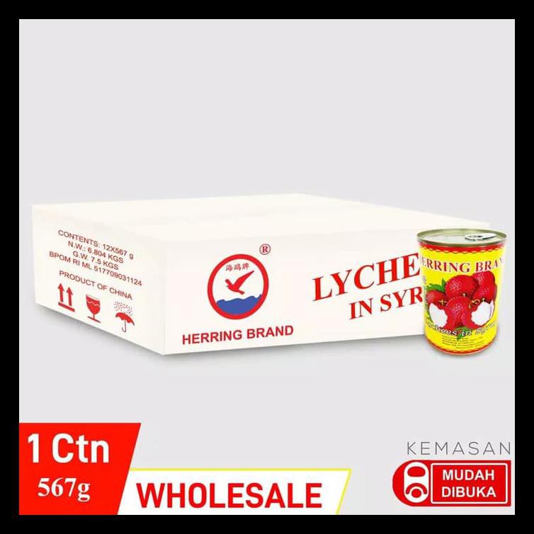 

New Produk Lychees In Syrup 567Gr @ 1 Ctn ( Buah Lychee Dalam Kaleng ) Makanan Instan Kaleng