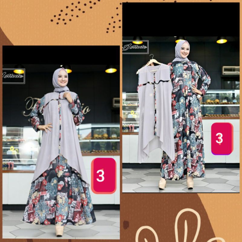 GAMIS WANITA CANTIK REINA DRESS BY MJ MODE OFFICIAL #4