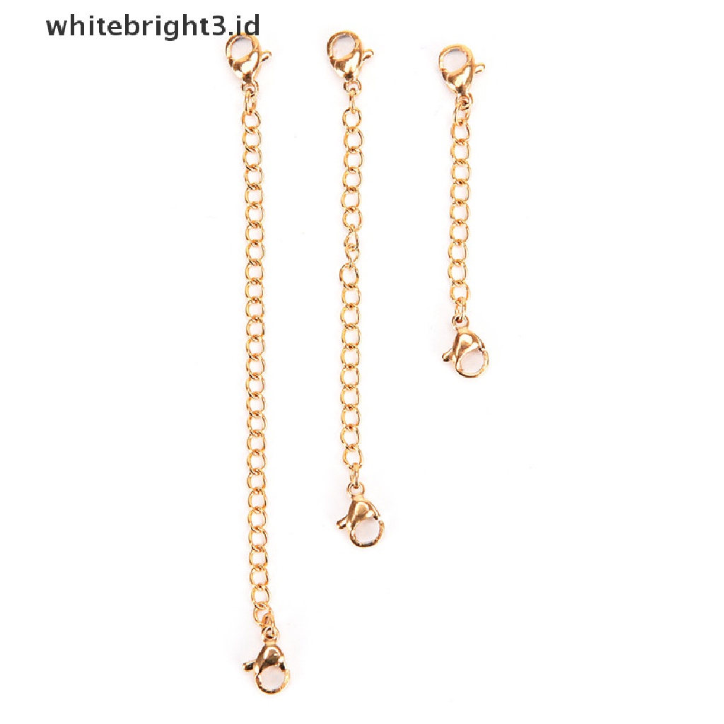 (whitebright3.id) Rantai Extender Tail Links Untuk Membuat Perhiasan Kalung / Gelang / Anting