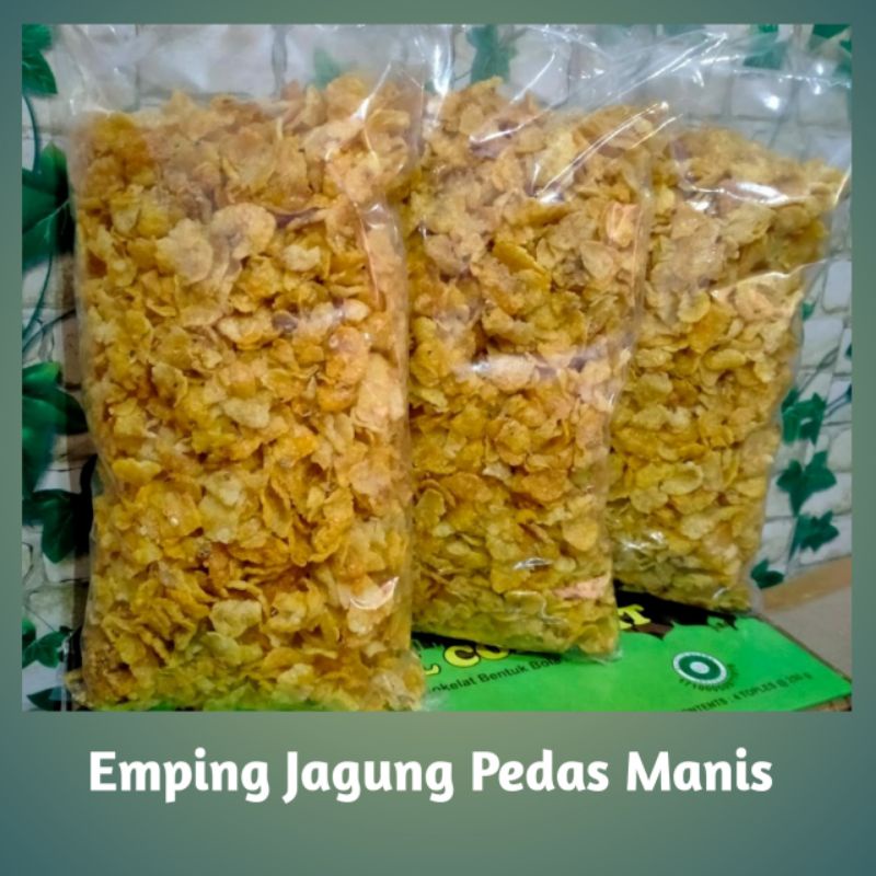 

emping jagung pedas manis 1/2 Kg