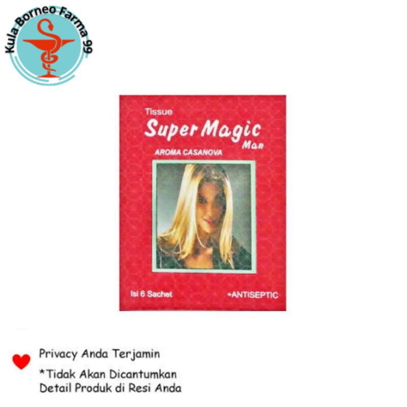 Tissue Tisu Super Magic Man Merah Cassanova