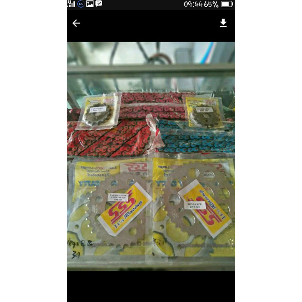 Terlaris Gear Set Sss Plus Rante Osaki Warna Untuk Motor Honda Cb150R Old.Cb150R New.Cbr150