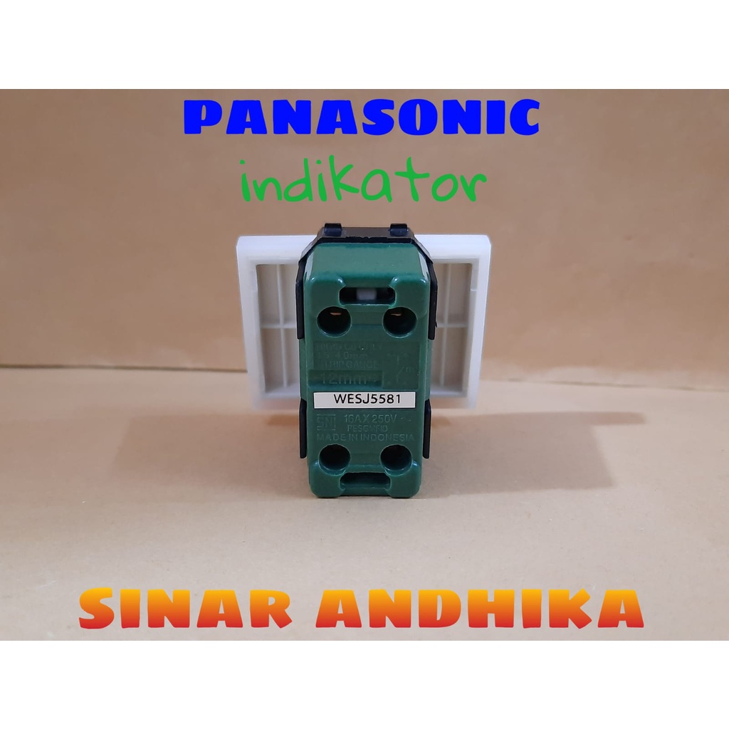 MATA SAKLAR LEBAR INDIKATOR PUTIH STYLE E PANASONIC WESJ 5581