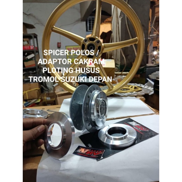 spicer adaptor cakram tromol depan Suzuki adaptor piringan cakram ploting adaptor spicer